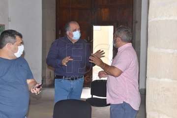 La presentación del Plan de Reactivación Económica y Social de Telde tuvo lugar este lunes en la ermita de San Pedro Mártir (Foto Francisco Javier Santana)